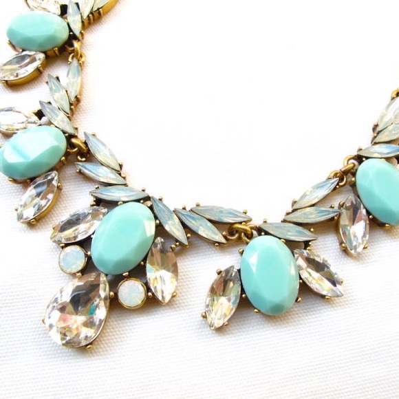 J. Crew Teal Statement Necklace - Picture 3 of 6